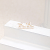 Elegant Cross Brass Stud Earrings XC2050-2