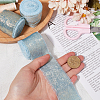 4.5M Single Face Hot Stamping Polyester Frayed Ribbon OCOR-WH20003-08C-3