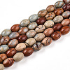 Natural Shoushan Stone Beads Strands G-N346-02B-07-2