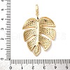 Brass Micro Pave Cubic Zirconia Pendants KK-U076-07G-3
