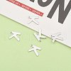 Tarnish Resistant 304 Stainless Steel Letter Charms X-STAS-O072-K-6