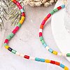 Synthetic Turquoise Beads Strands TURQ-G120-4x6mm-11-5