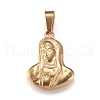 201 Stainless Steel Pendants STAS-N096-09G-1