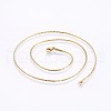 304 Stainless Steel Coreana Chain Necklaces NJEW-O102-26G-1