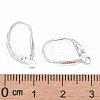 Sterling Silver Leverback Hoop Earrings Findings X-STER-A002-236-4