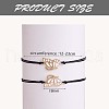 2Pcs Brass Enamel Butterfly Link Bracelets Set JB729B-3