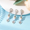 Tibetan Style Alloy Heart Pendant Decorations HJEW-JM03348-1