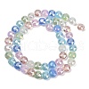 Electroplate Glass Beads Strands EGLA-G039-02A-02-2
