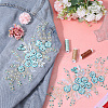 3D Flower Polyester Embroidery Sew on Appliques PATC-WH0012-02B-4