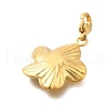 Flower 304 Stainless Steel Pendant Decorations STAS-R159-14G-2