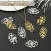 10Pcs 2 Colors Brass Filigree Joiners KK-YW0002-20-4