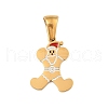 Christmas Theme 304 Stainless Steel Pendants STAS-R007-01X-G-1