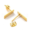 201 Stainless Steel Stud Earrings Finding STAS-B045-17G-2