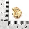 Brass Pave Clear Cubic Zirconia Charms KK-C096-14C-G-3