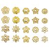 100Pcs 10 Styles Brass Bead Caps KK-CJ0002-08-8
