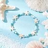 Dyed Synthetic Turquoise & Natural Howlite Beads Bracelets for Women BJEW-JB11794-03-1