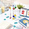 Olycraft 30Pcs Colored Glass Mosaic Tiles DIY-OC0009-45F-6