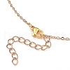 Brass Micro Pave Cubic Zirconia Pendant Necklaces NJEW-JN02934-01-3