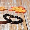 Olycraft Natural Golden Sheen Obsidian Beads Strands G-OC0001-06-4