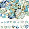 30Pcs 15 Styles Alloy Enamel Pendants ENAM-YW0004-18-1