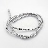 Electroplate Non-magnetic Synthetic Hematite Beads Strands G-J212C-04-2