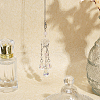 CHGCRAFT 2Pcs Glass Teardrop Pendant Decorations FIND-CA0007-58-3