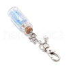 Flower Acrylic & Glass Wishing Bottle Pendant Decorations HJEW-JM03180-5