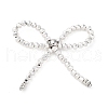 Alloy & Electroplated Glass Bowknot Chandelier Component Links PALLOY-D359-01-1