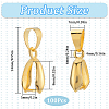 SOFPLATE 100Pcs Brass Ice Pick Pinch Bails FIND-SP0001-74A-2