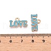 Valentine's Day Theme Alloy Enamel Pendants ENAM-T020-50D-07-3