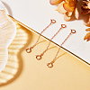 Beebeecraft 3Pcs Sterling Silver Chain Extender STER-BBC0006-76RG-4