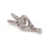 304 Stainless Steel Gesture ASL Pendants STAS-I132-05P-2