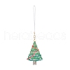Christmas Glass Seed Beaded Pendant Decorations HJEW-TA00013-01-2