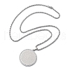 304 Stainless Steel Rhinestone Pendant Necklaces for Women NJEW-U021-08P-4