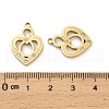 304 Stainless Steel Pendants STAS-A118-01A-G-3