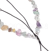 Natural Fluorite Mobile Straps HJEW-JM03327-03-4