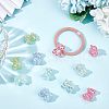 CHGCRAFT 60Pcs 4 Colors Opaque Acrylic Beads MACR-CA0001-22-5