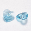 Faceted Glass Rhinestone Charms RGLA-F054-14x14-202-2