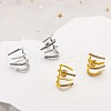 Crystal Rhinestone Claw Stud Earrings JE918B-4