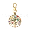 Tree of Life Alloy Pendant Decorations HJEW-JM01934-1