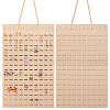 Wool Felt Jewelry Earring Organizer Hanging Bags AJEW-WH0419-44B-1