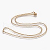 304 Stainless Steel Curb Chain Necklaces NJEW-L167-15-G-2