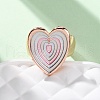 Zinc Alloy & Enamel Stretch Finger Rings for Women RJEW-M101-01D-G-2