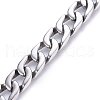 304 Stainless Steel Curb Chains Bracelets BJEW-E346-13B-P-2