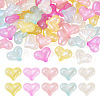 50Pcs 5 Colors Rainbow Iridescent Plating Acrylic Beads RESI-TA0002-19-2