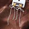 304 Stainless Steel Stud Earrings EJEW-S253-10A-G-1