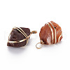 Natural Carnelian Pendants G-S359-282-3