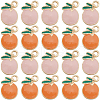 SUNNYCLUE 40Pcs 2 Colors Alloy Enamel Pendants ENAM-SC0005-30-1