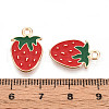 Fruit Alloy Enamel Pendants ENAM-T022-32E-3