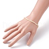 Natural Topaz Jade Faceted Nugget Beads Stretch Bracelet BJEW-JB07217-03-3
